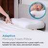 image:imageBrookstone 2in1 Comfort Memory Foam Pillow with Better Than Down Fill for Firm Yet Plush Feel  Innovative Hybrid Design Soft Bed Pillow with DualSided Cool amp Warmth Comfort All SeasonsMemory Foam