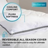 image:imageBrookstone 2in1 Comfort Memory Foam Pillow with Better Than Down Fill for Firm Yet Plush Feel  Innovative Hybrid Design Soft Bed Pillow with DualSided Cool amp Warmth Comfort All SeasonsDual 2in1 Comfort