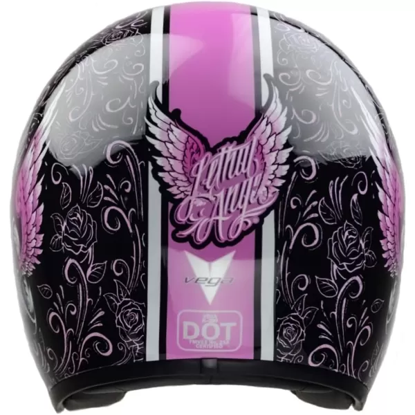 Vega Helmets 87027054 X390 Retro Open Face Motorcycle Helmet wSunshield UnisexAdult powersports Lethal Angel LargeVega Helmets 87027054 X390 Retro Open Face Motorcycle Helmet wSunshield UnisexAdult powersports Lethal Angel Large