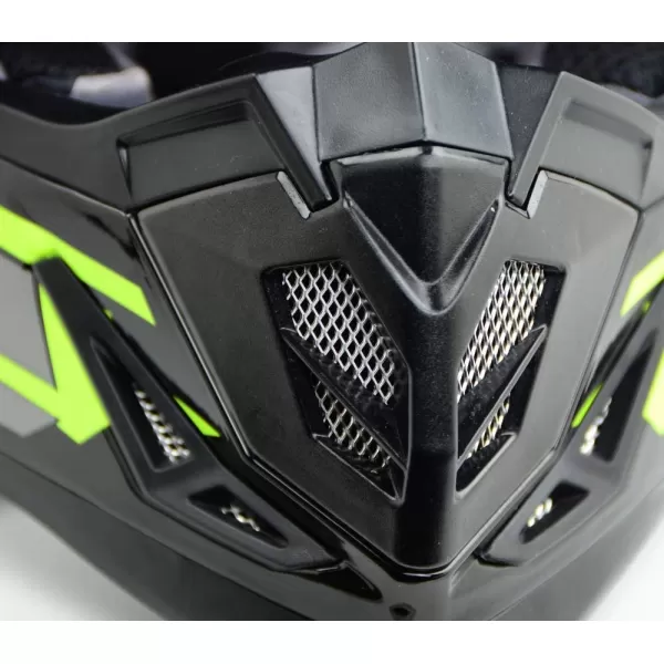 Vega Helmets Offroad Mcx MCX Lightweight Fully Loaded Dirt Bike HelmetBlack Stinger Graphic