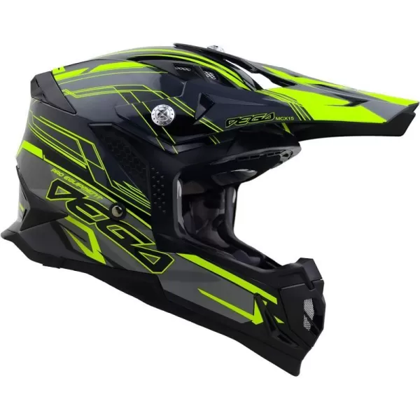 Vega Helmets Offroad Mcx MCX Lightweight Fully Loaded Dirt Bike HelmetBlack Stinger Graphic