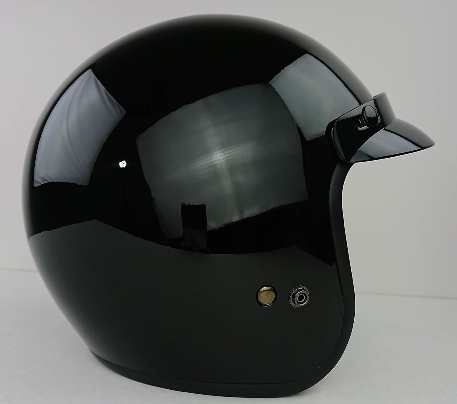 Vega Vintage Motorcycle Helmet for Men amp Women Classic Retro Open Face Design Lightweight DOT Certified for Motorbike Cruiser Moped Scooter ATVGloss Black