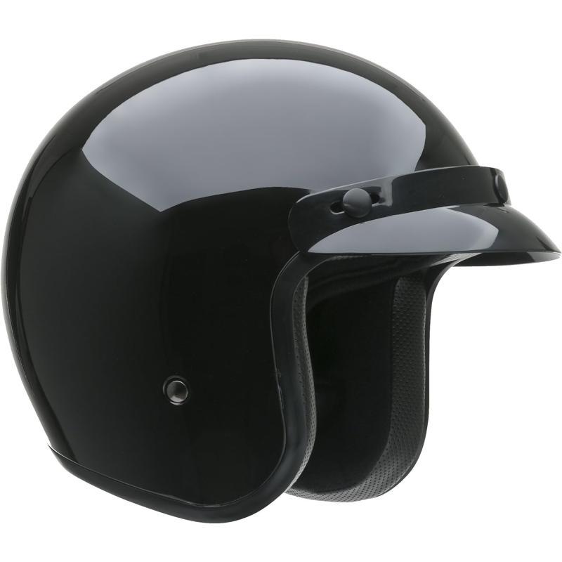Vega Vintage Motorcycle Helmet for Men amp Women Classic Retro Open Face Design Lightweight DOT Certified for Motorbike Cruiser Moped Scooter ATVGloss Black