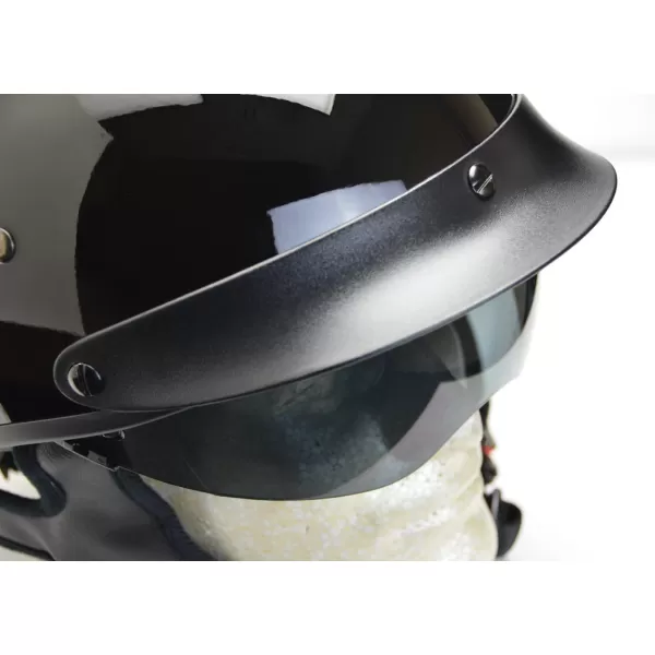 Vega Helmets Half Size Warrior Motorcycle HelmetGloss Black