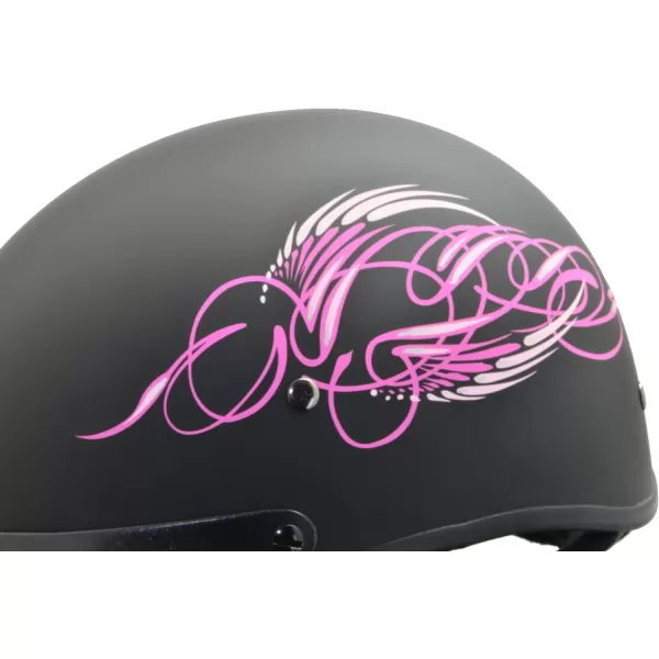 Vega Helmets Warrior Motorcycle Half Helmet with Sunshield for Men amp Women Adjustable Size Dial DOT Half Face Skull Cap for Bike Cruiser Chopper Moped Scooter ATV Pink Scroll MediumVega Helmets Warrior Motorcycle Half Helmet with Sunshield for Men amp Women Adjustable Size Dial DOT Half Face Skull Cap for Bike Cruiser Chopper Moped Scooter ATV Pink Scroll Medium