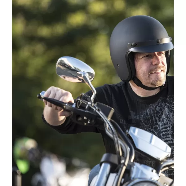 Vega Helmets X380 Vintage Motorcycle Helmet for Men amp Women Classic Retro Open Face Design Lightweight DOT Certified for Motorbike Cruiser Moped Scooter ATV Matte Black LargeVega Helmets X380 Vintage Motorcycle Helmet for Men amp Women Classic Retro Open Face Design Lightweight DOT Certified for Motorbike Cruiser Moped Scooter ATV Matte Black Large