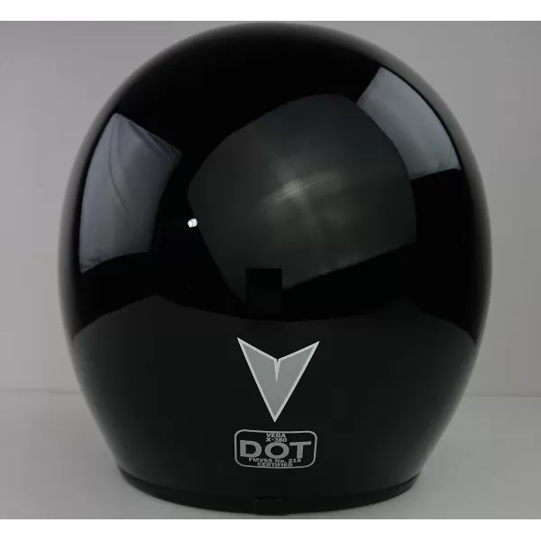 Vega Vintage Motorcycle Helmet for Men amp Women Classic Retro Open Face Design Lightweight DOT Certified for Motorbike Cruiser Moped Scooter ATVGloss Black
