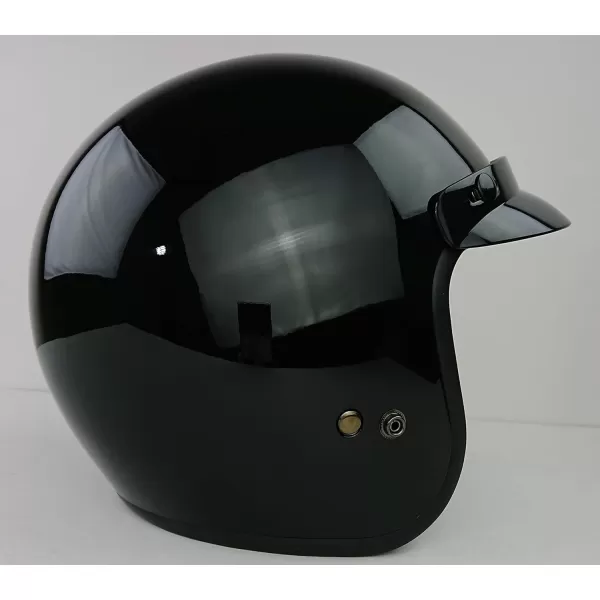 Vega Vintage Motorcycle Helmet for Men amp Women Classic Retro Open Face Design Lightweight DOT Certified for Motorbike Cruiser Moped Scooter ATVGloss Black