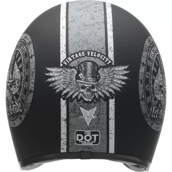 Vega Vintage Motorcycle Helmet for Men amp Women Classic Retro Open Face Design Lightweight DOT Certified for Motorbike Cruiser Moped Scooter ATVLet It Ride Graphic