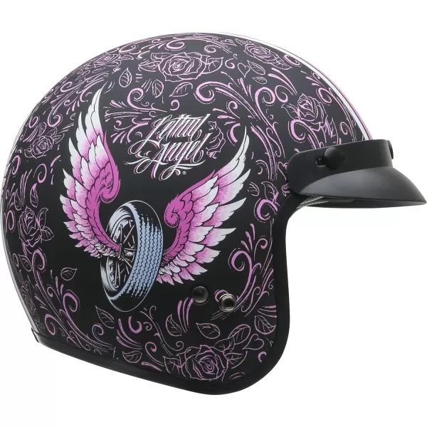 Vega Vintage Motorcycle Helmet for Men amp Women Classic Retro Open Face Design Lightweight DOT Certified for Motorbike Cruiser Moped Scooter ATVLethal Angel Graphic