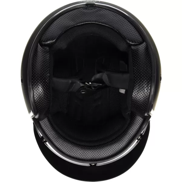 Vega Vintage Motorcycle Helmet for Men amp Women Classic Retro Open Face Design Lightweight DOT Certified for Motorbike Cruiser Moped Scooter ATVMatte Black