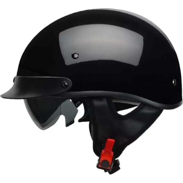 Vega Helmets Warrior Motorcycle Half Helmet with Sunshield for Men amp Women Adjustable Size Dial DOT Half Face Skull Cap for Bike Cruiser Chopper Moped Scooter ATV Large Gloss BlackVega Helmets Warrior Motorcycle Half Helmet with Sunshield for Men amp Women Adjustable Size Dial DOT Half Face Skull Cap for Bike Cruiser Chopper Moped Scooter ATV Large Gloss Black