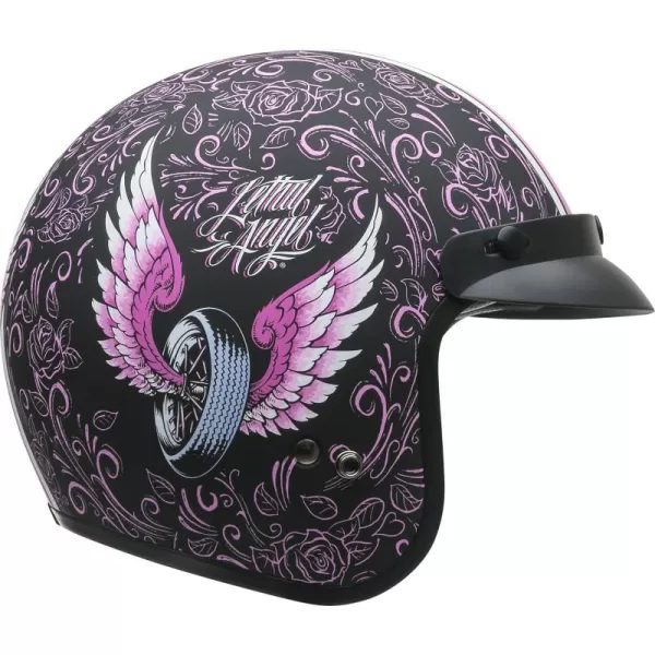 Vega Vintage Motorcycle Helmet for Men amp Women Classic Retro Open Face Design Lightweight DOT Certified for Motorbike Cruiser Moped Scooter ATVLethal Angel Graphic