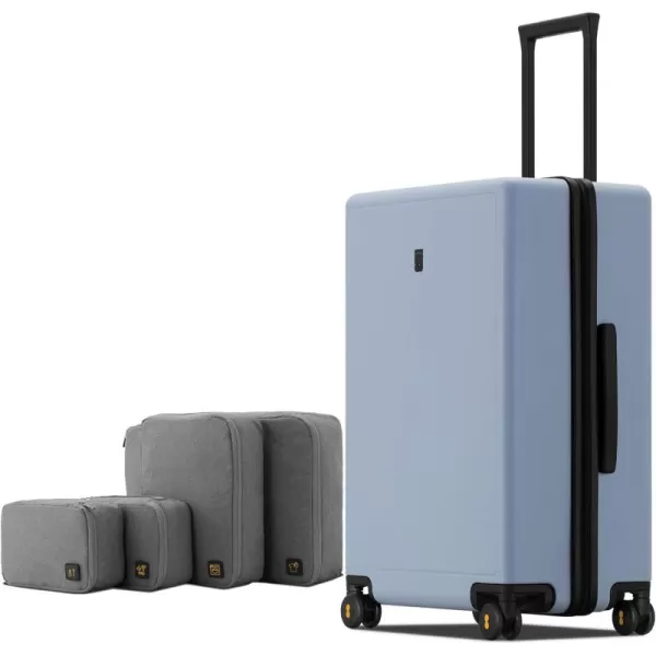 LEVEL8 Elegance Carry On Suitcase, 20” Hardside Luggage with TSA Lock, Spinner Wheels-Black, 20-Inch