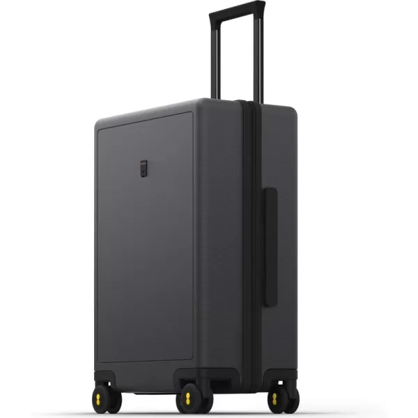 LEVEL8 Hard Shell Carry on Luggage Airline Approved, Carry on Suitcases with Wheels, Lightweight PC Luminous Textured Travel Luggage, TSA Approved, 20 Inch Small Carry-On, Black