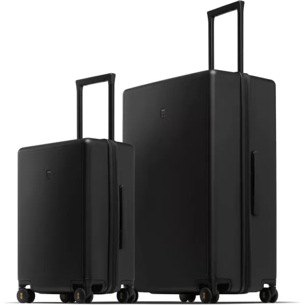 LEVEL8 Hard Shell Carry on Luggage Airline Approved, Carry on Suitcases with Wheels, Lightweight PC Luminous Textured Travel Luggage, TSA Approved, 20 Inch Small Carry-On, Black)