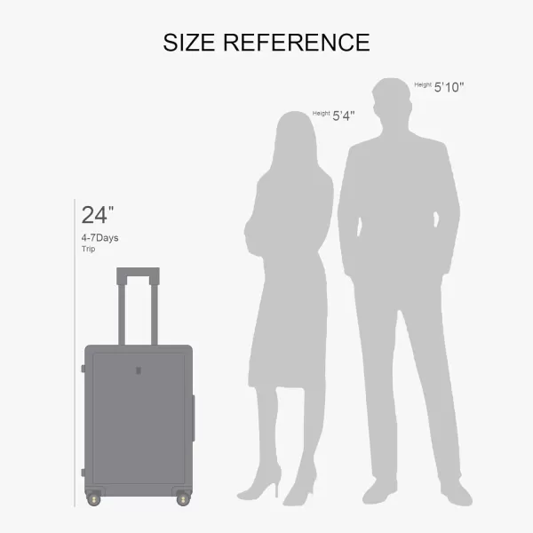 LEVEL8 Hard Shell Carry on Luggage Airline Approved, Carry on Suitcases with Wheels, Lightweight PC Luminous Textured Travel Luggage, TSA Approved, 20 Inch Small Carry-On, Black