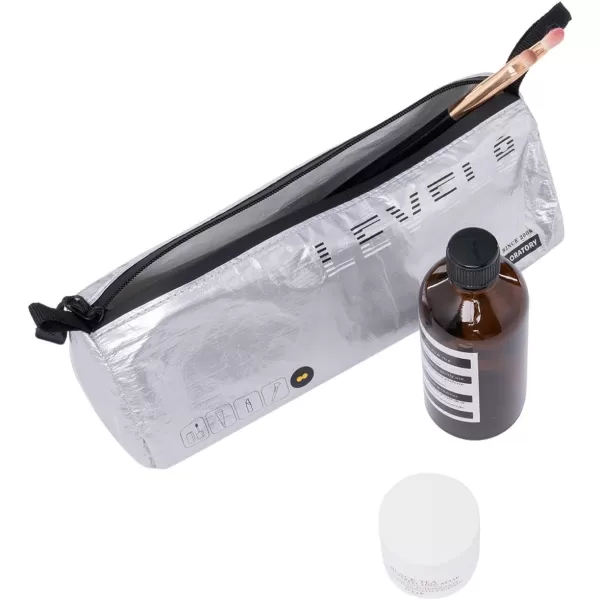 LEVEL8 Travel Packing Organizers, Lightweight Make Up Bags for Carry on Luggage,3 Piece Set- Silver