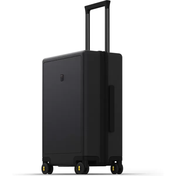 LEVEL8 Carry on Luggage 22x14x9 Airline Approved, Small Carry on Suitcases with Wheels, Lightweight PC Hardside Luminous Textured Luggage, TSA Approved, 18-Inch Carry-On,Black