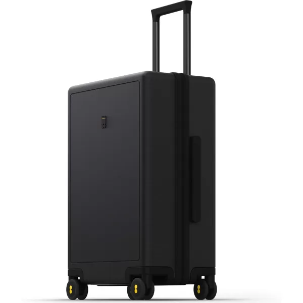 LEVEL8 Carry on Luggage 22x14x9 Airline Approved, Small Carry on Suitcases with Wheels, Lightweight PC Hardside Luminous Textured Luggage, TSA Approved, 18-Inch Carry-On,Black
