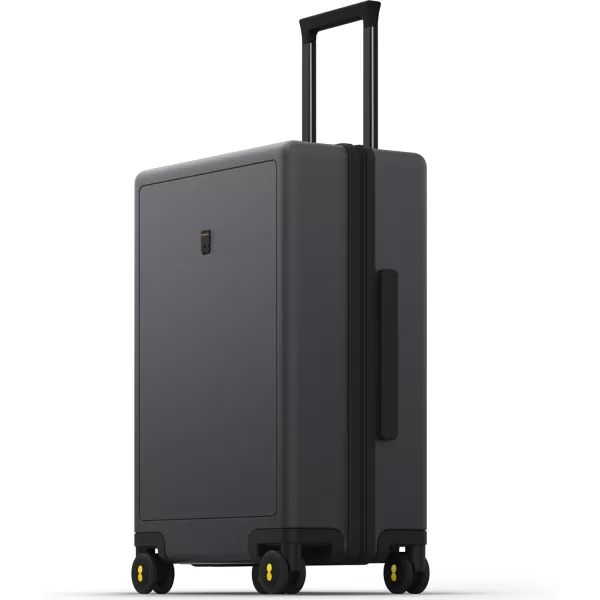 LEVEL8 Carry on Luggage 22x14x9 Airline Approved, Small Carry on Suitcases with Wheels, Lightweight PC Hardside Luminous Textured Luggage, TSA Approved, 18-Inch Carry-On,Black