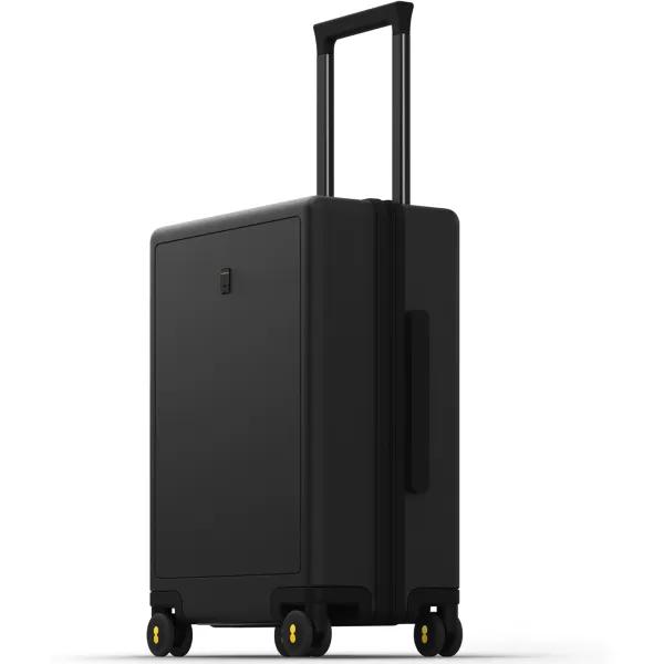 LEVEL8 Carry on Luggage 22x14x9 Airline Approved, Small Carry on Suitcases with Wheels, Lightweight PC Hardside Luminous Textured Luggage, TSA Approved, 18-Inch Carry-On,Black