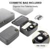 imageLEVEL8 4 Set Packing Cubes Travel Luggage Packing Organizers  GreyGrey