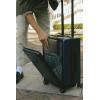 imageLEVEL8 Carry On Luggage with Compartment 20 Inch Lightweight Hard Shell Rolling Suitcase with Wheels Airline Approved with Front Pocket Double Tsa Locks BlackNavy Blue