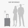 imageLEVEL8 Carry on Luggage Airline Approved with Spinner Wheels Lightweight Luminous Textured Travel Bags for Women Men Tsa Lock Cabin Suitcase 20 Inch Pickle GreenPickle Green
