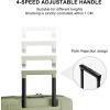 imageLEVEL8 Carry on Luggage Airline Approved with Spinner Wheels Lightweight Luminous Textured Travel Bags for Women Men Tsa Lock Cabin Suitcase 20 Inch Pickle GreenPickle Green