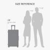 imageLEVEL8 Carry on Luggage Airline Approved with Spinner Wheels Lightweight Luminous Textured Travel Bags for Women Men Tsa Lock Cabin Suitcase 20 Inch Pickle GreenNavy