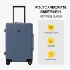 imageLEVEL8 Elegance Carryon Suitcase 20 Inch Carry on Luggage Hardside Large Suitcases with Wheels Tavel Bag with Tsa Lock BlackBlue Grey