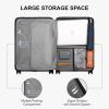 imageLEVEL8 Elegance Carryon Suitcase 20 Inch Carry on Luggage Hardside Large Suitcases with Wheels Tavel Bag with Tsa Lock BlackLight Blue