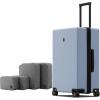 imageLEVEL8 Elegance Carryon Suitcase 20 Inch Carry on Luggage Hardside Large Suitcases with Wheels Tavel Bag with Tsa Lock BlackLight Blue