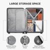 imageLEVEL8 Elegance Carryon Suitcase 20 Inch Carry on Luggage Hardside Large Suitcases with Wheels Tavel Bag with Tsa Lock BlackNavy Blue