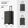 imageLEVEL8 Elegance Carryon Suitcase 20 Inch Carry on Luggage Hardside Large Suitcases with Wheels Tavel Bag with Tsa Lock BlackOlive Green