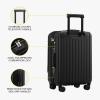 imageLEVEL8 Grace Carry on Luggage Airline Approved 20 Inch Expandable Hardside Suitcases with wheels AbsPc Harshell Spinner Luggages with Tsa Lock RedBlack