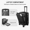 imageLEVEL8 Grace Carry on Luggage Airline Approved 20 Inch Expandable Hardside Suitcases with wheels AbsPc Harshell Spinner Luggages with Tsa Lock RedBlack