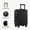 imageLEVEL8 Grace Carry on Luggage Airline Approved 20 Inch Expandable Hardside Suitcases with wheels AbsPc Harshell Spinner Luggages with Tsa Lock RedBlack