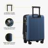imageLEVEL8 Grace Carry on Luggage Airline Approved 20 Inch Expandable Hardside Suitcases with wheels AbsPc Harshell Spinner Luggages with Tsa Lock RedBlue