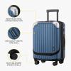 imageLEVEL8 Grace Carry on Luggage Airline Approved 20 Inch Expandable Hardside Suitcases with wheels AbsPc Harshell Spinner Luggages with Tsa Lock RedBlue