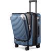 imageLEVEL8 Grace Carry on Luggage Airline Approved 20 Inch Expandable Hardside Suitcases with wheels AbsPc Harshell Spinner Luggages with Tsa Lock RedBlue