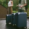 imageLEVEL8 Grace Carry on Luggage Airline Approved 20 Inch Expandable Hardside Suitcases with wheels AbsPc Harshell Spinner Luggages with Tsa Lock RedBlue