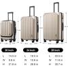 imageLEVEL8 Grace Carry on Luggage Airline Approved 20 Inch Expandable Hardside Suitcases with wheels AbsPc Harshell Spinner Luggages with Tsa Lock RedChampagne