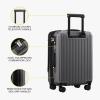 imageLEVEL8 Grace Carry on Luggage Airline Approved 20 Inch Expandable Hardside Suitcases with wheels AbsPc Harshell Spinner Luggages with Tsa Lock RedGrey