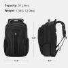 imageLEVEL8 Laptop Backpack Work Backpack for Men Women Travel Computer Bag for Business Fits 156quot Laptop and Notebook  BlackBlack