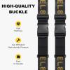imageLEVEL8 Luggage Straps Suitcase Belt Buckle Straps AddABag Travel Accessories Heavy Duty Strap 2Pack Black
