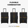 imageLEVEL8 Luggage Straps Suitcase Belt Buckle Straps AddABag Travel Accessories Heavy Duty Strap 2Pack Black