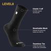 imageLEVEL8 Mens Work Crew Socks Comfy Mid Calf Dress Socks Moisture Wicking Running and Exercise 6 PairsDeep Sea Black
