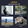 imageLEVEL8 Mens Work Crew Socks Comfy Mid Calf Dress Socks Moisture Wicking Running and Exercise 6 PairsDeep Sea Black